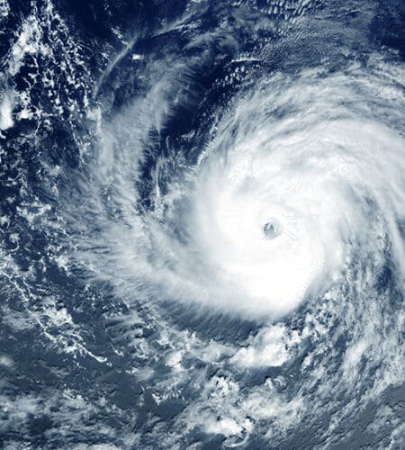 Which of these is the best way meteorologists track big storms such as hurricanes?