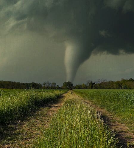 What is the scale used to measure tornadoes?