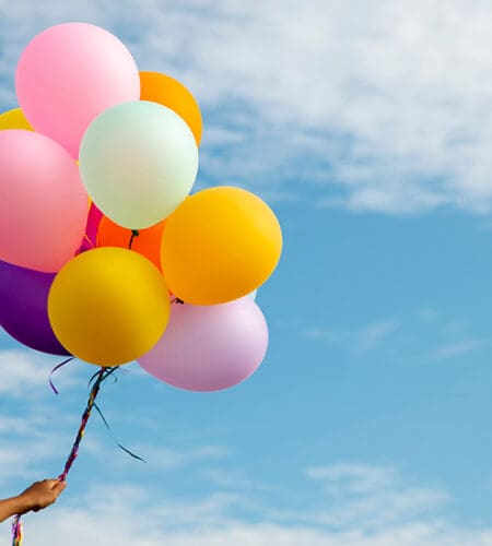 What is a long balloon filled with helium generally called?