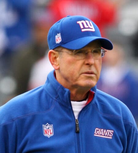 What position did NFL coach Tom Coughlin play for the Syracuse Orange football team?