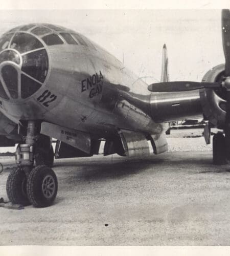 What was the name of the plane that dropped an atomic bomb on Hiroshima?