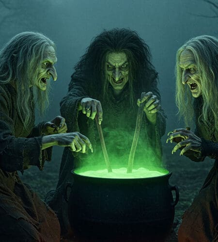 In “Macbeth”, through whom does Macbeth learn about future events?